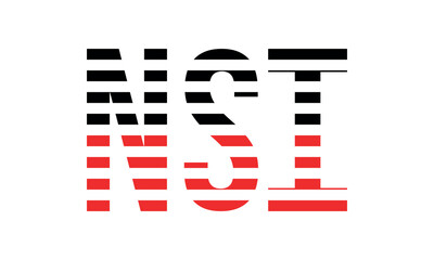 NSI three initial letter iconic line negative space minimal logo design vector template. monogram, abstract, wordmark, business, typography, minimalist, brand, company, flat, modern, unique, simple