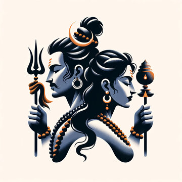 Maha Shivratri Lord Shiva Artwork, Mahadev illustration