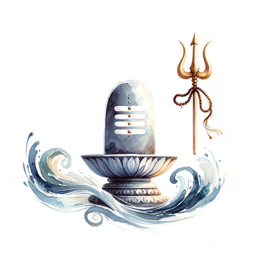 Maha Shivratri Lord Shiva Artwork, Mahadev illustration