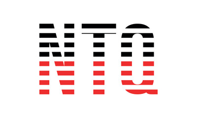 NTQ three initial letter iconic line negative space minimal logo design vector template. monogram, abstract, wordmark, business, typography, minimalist, brand, company, flat, modern, unique, simple