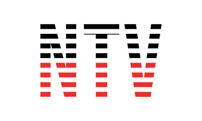 NTV three initial letter iconic line negative space minimal logo design vector template. monogram, abstract, wordmark, business, typography, minimalist, brand, company, flat, modern, unique, simple