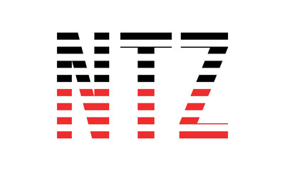 NTZ three initial letter iconic line negative space minimal logo design vector template. monogram, abstract, wordmark, business, typography, minimalist, brand, company, flat, modern, unique, simple