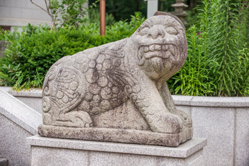 The Stone Sculpture of a Legendary Animal
