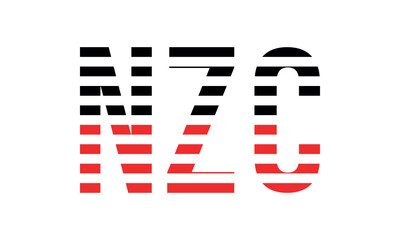 NZC three initial letter iconic line negative space minimal logo design vector template. monogram, abstract, wordmark, business, typography, minimalist, brand, company, flat, modern, unique, simple