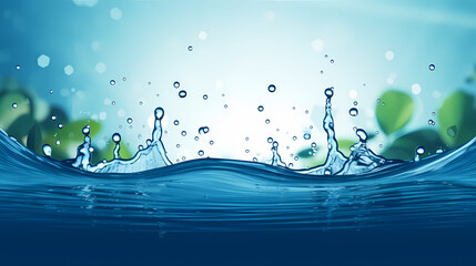 World Water Day background, concept of global warming and climate change