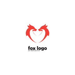 fox logo icon vector template