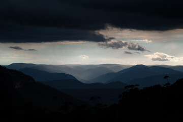 evenin in the Blue Mountains, New South Wales, Australia