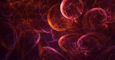 3D manual rendering abstract fantasy light fractal background