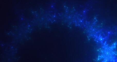 3D manual rendering abstract technology fractal background