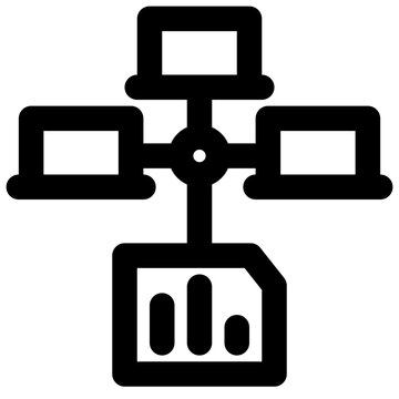 black network computers connected data clip art preview