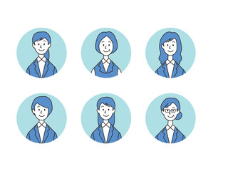 ビジネスパーソンのアイコンセット