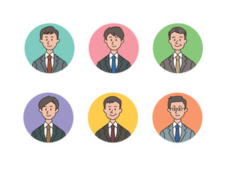 ビジネスパーソンのアイコンセット