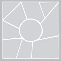 10 photo collage template. vector illustration, new collections