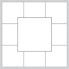 8 photo collage template. vector illustration, new collections