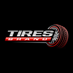tires logo, tire shop, tires logo brand