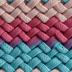 Seamless decorative knitted wool pattern background