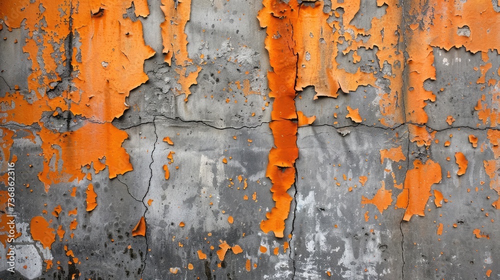 Poster wallpaper cement orange background