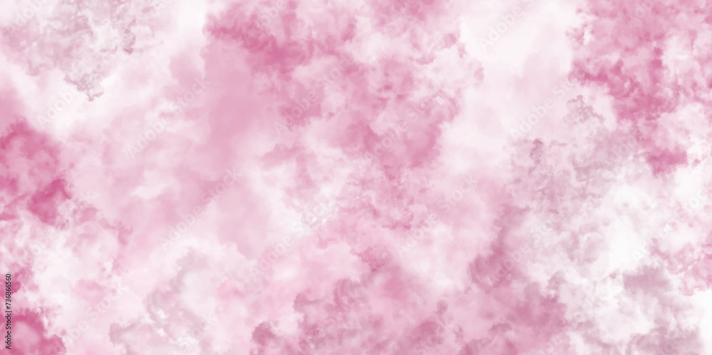 Poster Abstract hand painted watercolor background .watercolor background with space for text or image and perfect for invitation background. Beautiful abstract color pink texture background.