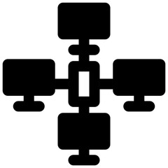 server vector glyph icon
