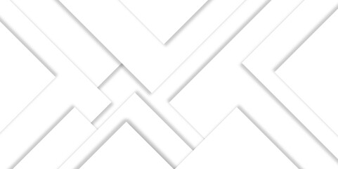 Abstract white geometric vector background with soft shadow on neutral light grey textured background.3d architecture pattern design. Template for branding business .white paper texture background .