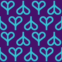 seamless pattern of blue on a purple background.