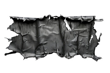 torn tape with distressed edges, providing an industrial and rebellious vibe.