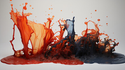 Oil waste spilling in photos.