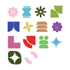 Unique Brushed Shape Design Set