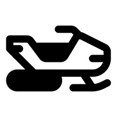 snowmobile icon vector illustration asset element