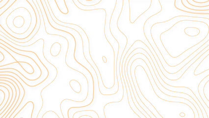 The stylized height of the topographic contour in lines and contours. The concept of a conditional geography scheme and the terrain path. Vector illustration. - obrazy, fototapety, plakaty