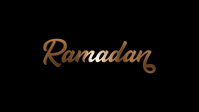 ramadan kareem lettering Animated in black. great ramadan kareem text	