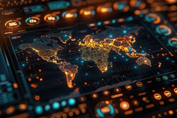 A future user interface and interconnecting map of the world