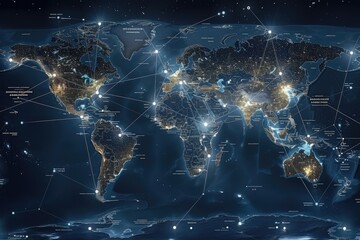 A future user interface and interconnecting map of the world