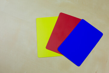 Football referee cards