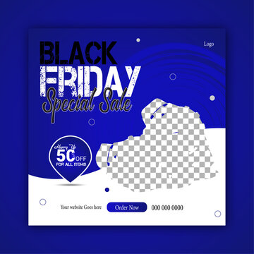 Black friday mega sale instagram and facebook story banner template