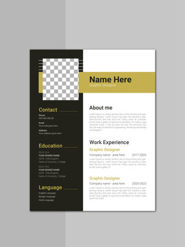 Professional curriculum vitae and modern resume template