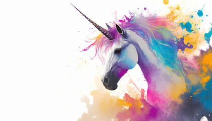 Obraz na płótnie Canvas Lively unicorn