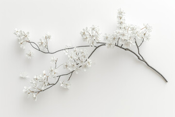 Simple Floral Arrangement with Cherry Blossoms
