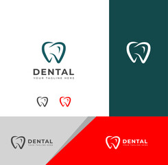 Creative Dental logo vector design template.