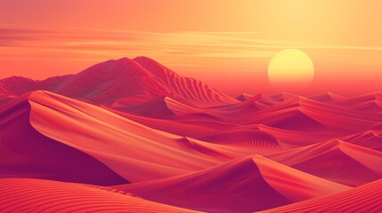 Desert Dunes Gradient Sands