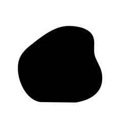 Organic black blobs irregular shape