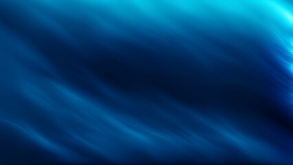 Glowing blue waves on a banner background with gradient