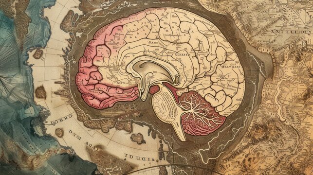 Antique Map Brain