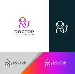 Creative Doctor logo vector design.