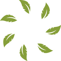 Circle Leaf Icon