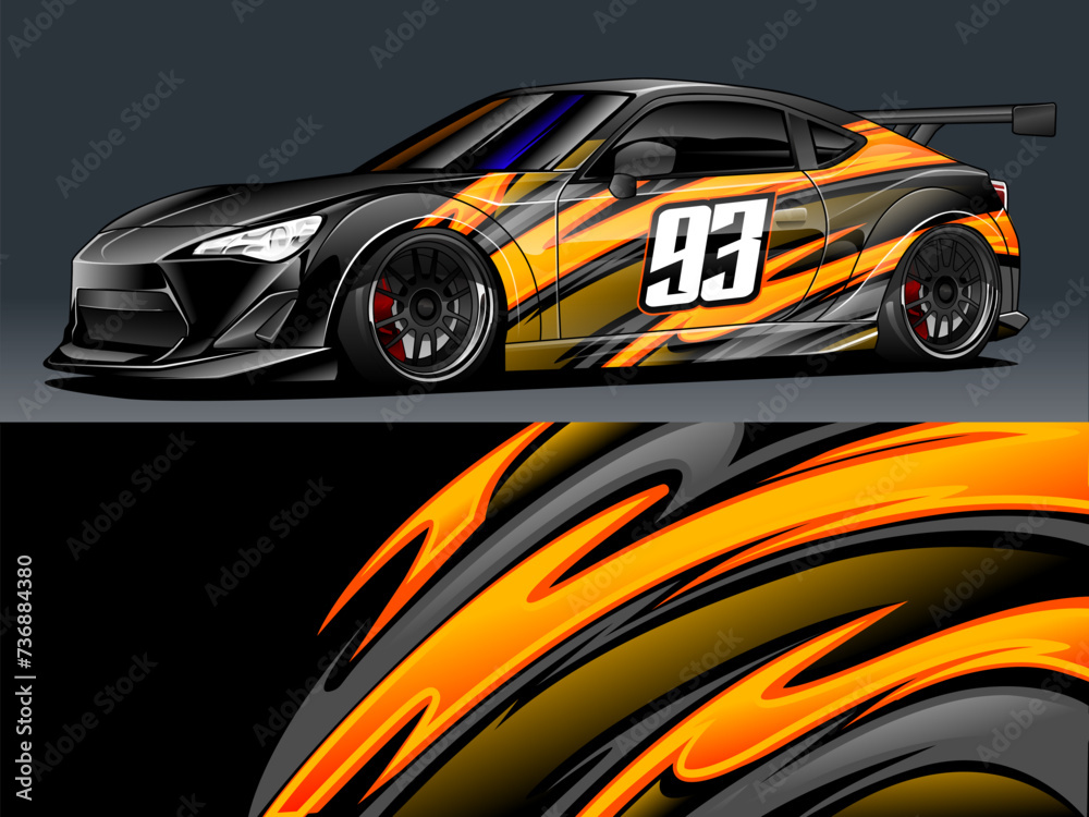 Wall mural Modern Style Car Wrap and Livery Design