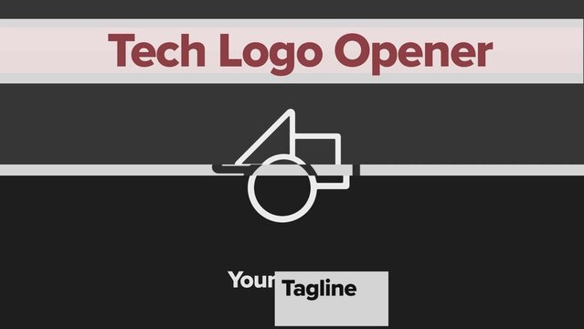 Tech Logo Opener - Quick Keywords Technology  Intro Reveal