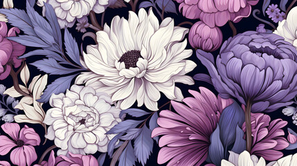 Vintage floral seamless pattern,,
Pattern with flowers. Pro Photo

