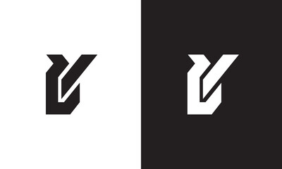 CY logo, monogram unique logo, black and white logo, premium elegant logo, letter CY Vector minimalist - obrazy, fototapety, plakaty