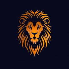 Fototapeta premium lion head vector illustration